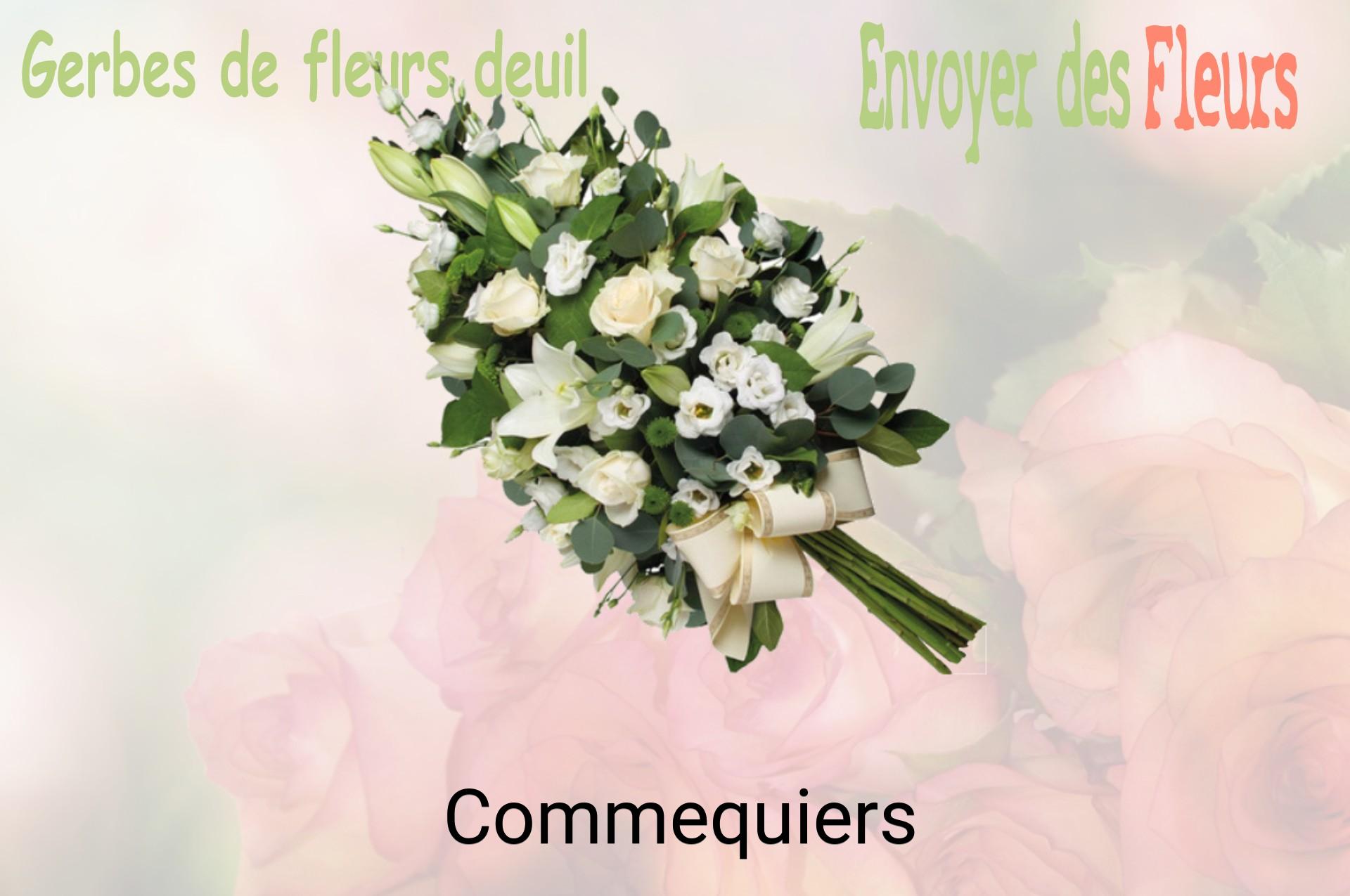Gerbe de fleurs de deuil livrée à Commequiers